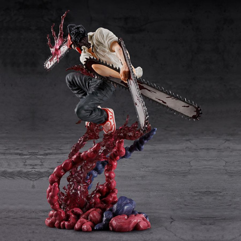 Máscara De Halloween Chainsaw Man – Casco De Denji Con Detalles De Sierra Y Sangre, Cosplay