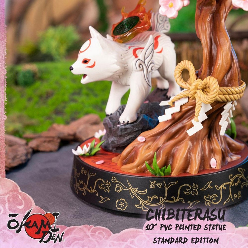 First 4 Figures – Okamiden Chibiterasu – Statue PVC 21 Cm – Édition Limitée