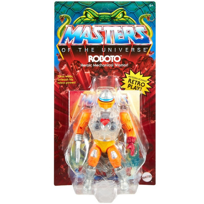 MAITRES DE L'UNIVERS Origins Figurine Roboto Mattel MAITRES DE L'UNIVERS Origins Figurine Roboto Mattel