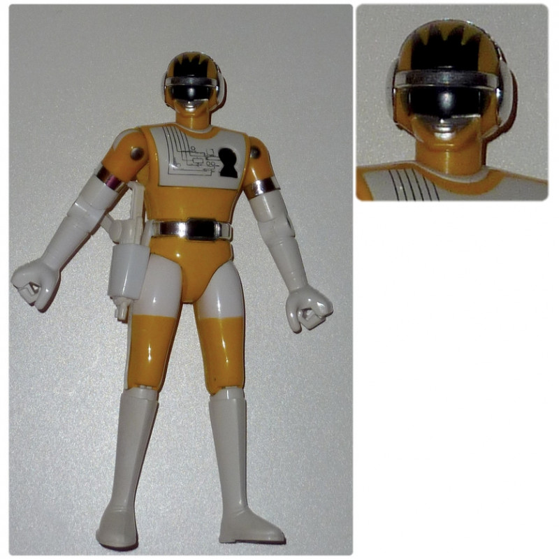 BIOMAN figurine articulée Force Jaune (Yellow 4) Bandai GC-11 BIOMAN figurine articulée Force Jaune (Yellow 4) Bandai GC-11