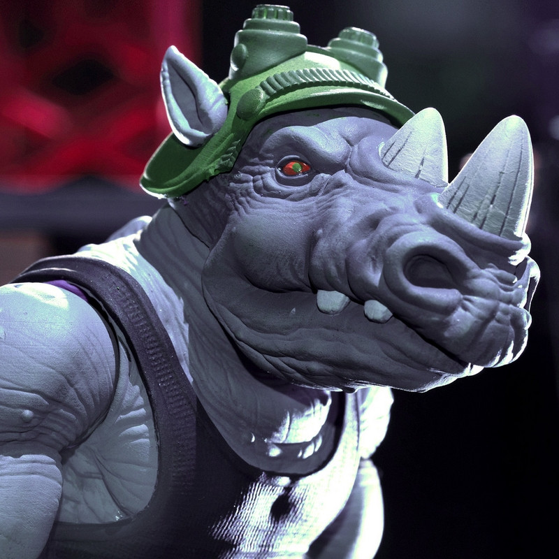 TORTUES NINJA Figurine Ultimates Rocksteady Super7 TORTUES NINJA Figurine Ultimates Rocksteady Super7