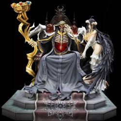 OVERLORD Statue Ainz Ooal Gown & Arubedo Set with special Parts Kadokawa