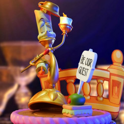 LA BELLE ET LA BETE Figurine Lumière SFC Abystyle