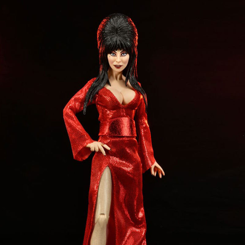 Figurine Elvira Clothed Red, Fright, and Boo Neca Elvira Mistress Of The Dark