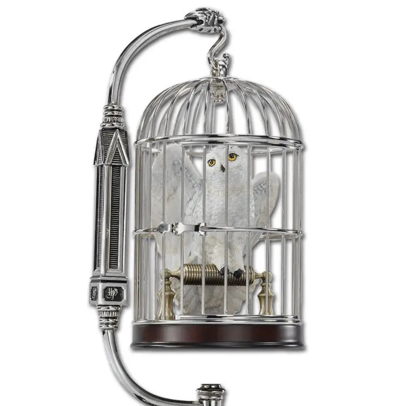 Statuette Hedwige en cage Noble Collection Statuette Hedwige en cage Noble Collection