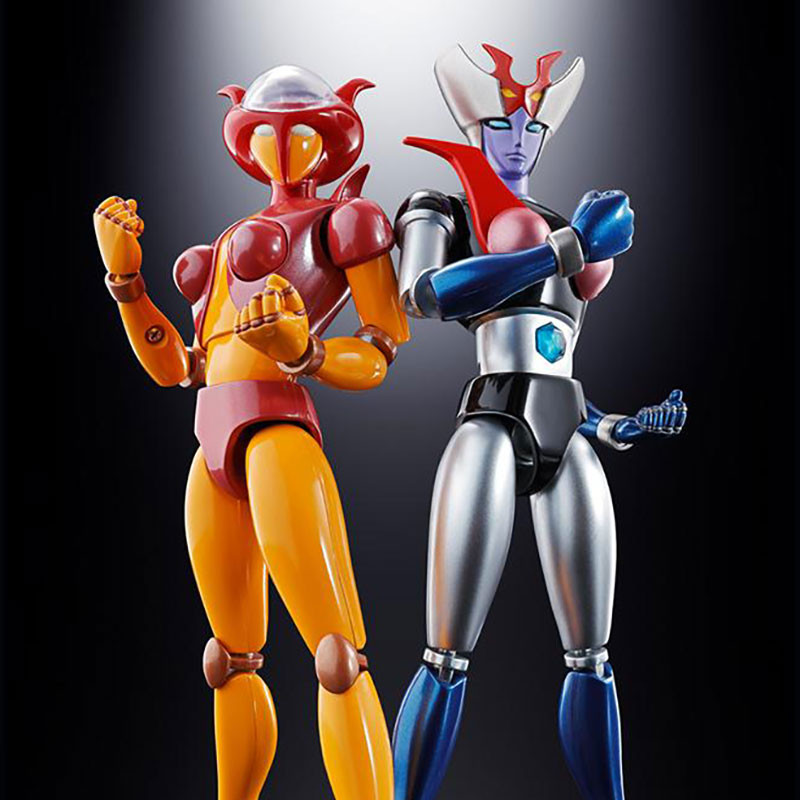 GX-08R Aphrodai A VS GX-09R Minerva X Soul Of Chogokin Bandai Mazinger Z GX-08R Aphrodai A VS GX-09R Minerva X Soul Of Chogokin Bandai Mazinger Z