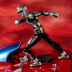 X-OR Figurine Space Sheriff Gavan & Saibarian / Roller Sky Chogokin Bandai
