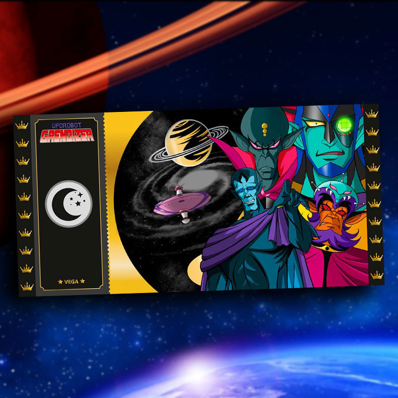 Black Ticket Vega GO-05 Cartoon Kingdom Goldorak Black Ticket Vega GO-05 Cartoon Kingdom Goldorak