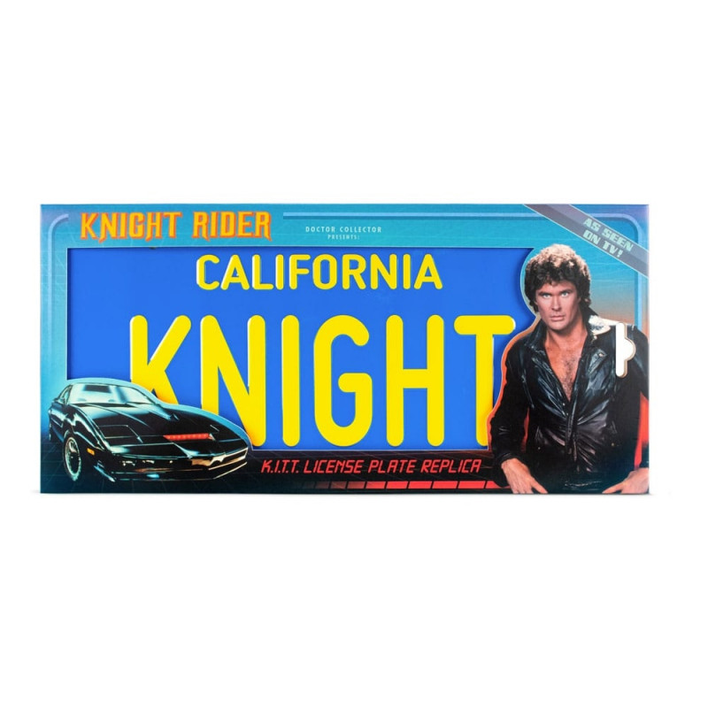 K2000 Knight Rider Réplique Plaque d’immatriculation KITT Doctor Collector