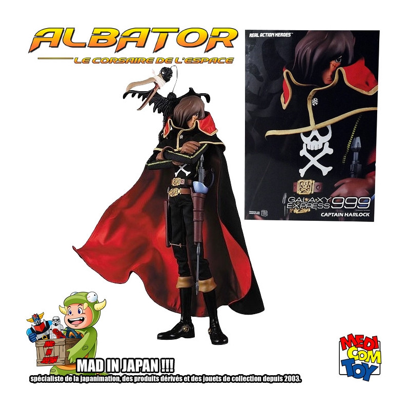 ALBATOR 84 figurine R.A.H. Medicom Captain Harlock