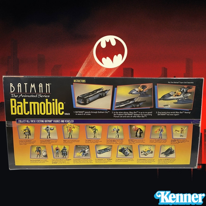Batmobile Kenner Vintage - Véhicule Batman Collection Années 90