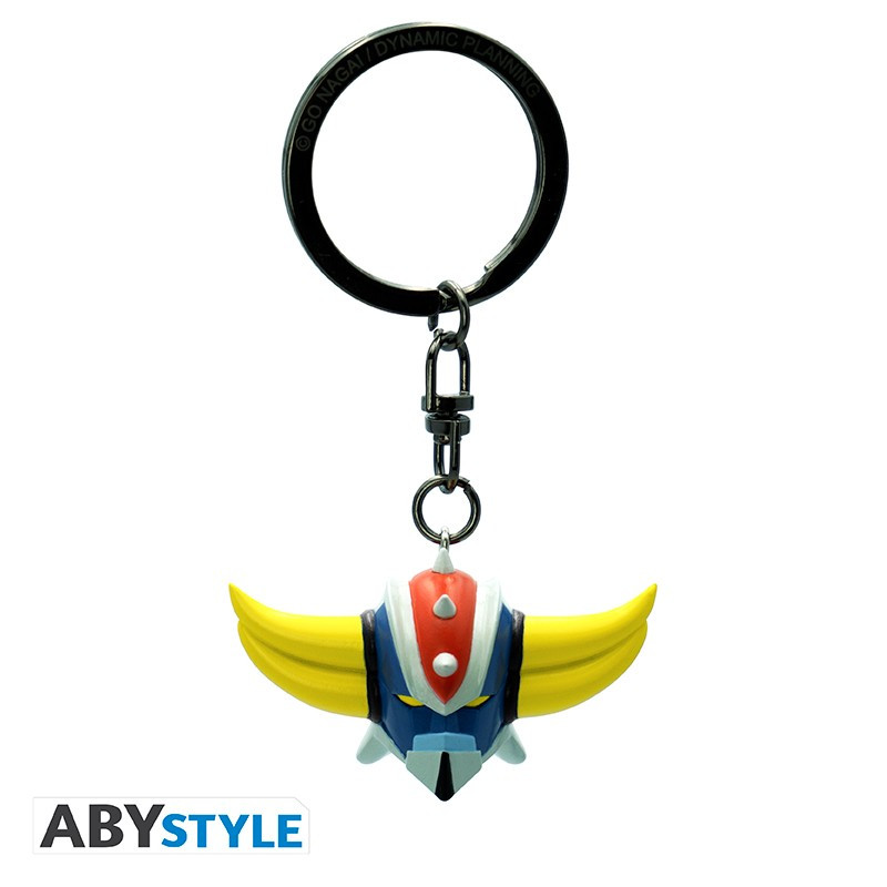 Porte-clés 3D Goldorak (Grendizer) - Tête Iconique, Plastique, 4.8 X 2.8 Cm