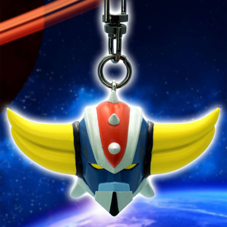 Porte-clés Métal Goldorak / Grendizer - Haches Astéro, 5 Cm, Acier Inoxydable, Neuf