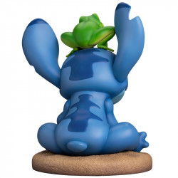 LILO ET STITCH Statue Master Craft Stitch with Frog 100th Beast Kingdom