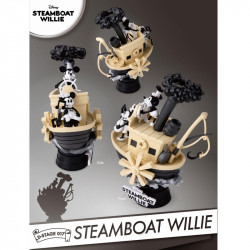 DISNEY Diorama Mickey & Minnie Steamboat Willie D-Stage