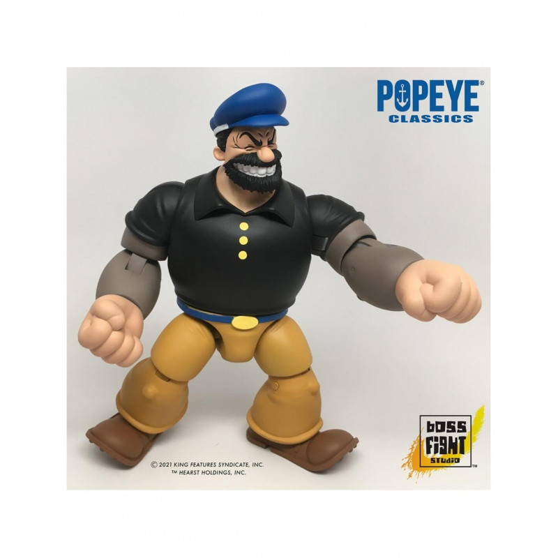 Figurine Vintage Popeye – Plastique Soufflé Rouge, C.KFS 1971
