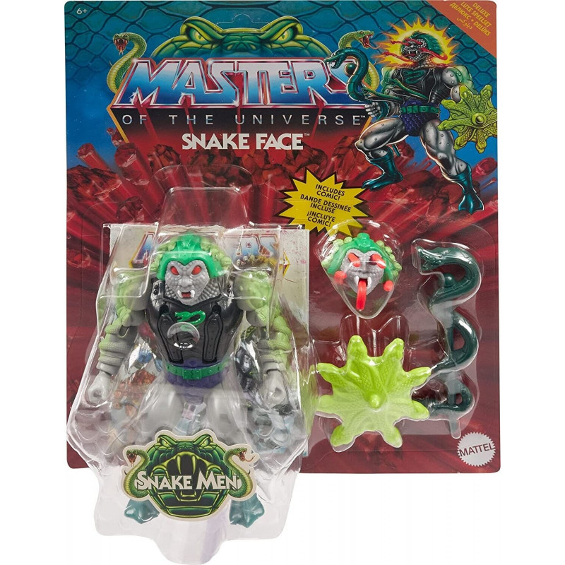 MAITRES DE L’UNIVERS Origins 2023 Figurine Snake Face Deluxe Mattel MAITRES DE L’UNIVERS Origins 2023 Figurine Snake Face Deluxe Mattel