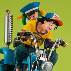 Figurine Son Goku & Son Gohan & Robot with two legs Desktop Real McCoy Megahouse Dragon Ball Z