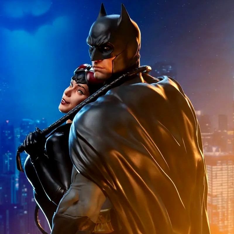 DC COMICS Diorama Batman & Catwoman Sideshow DC COMICS Diorama Batman & Catwoman Sideshow