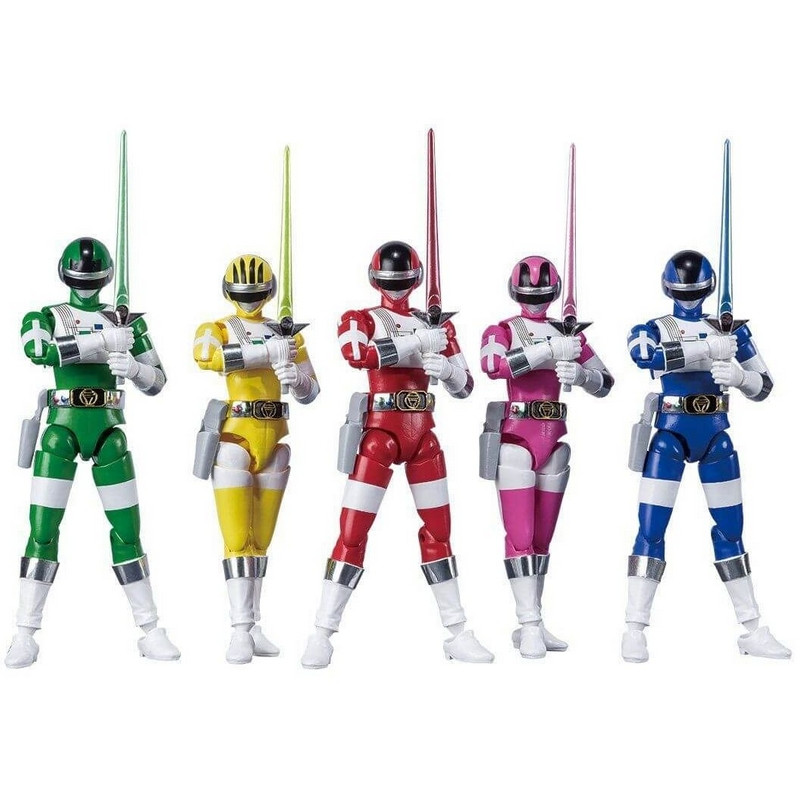 BIOMAN Pack 5 Figurines Shodo Choudenshi Bioman Bandai BIOMAN Pack 5 Figurines Shodo Choudenshi Bioman Bandai