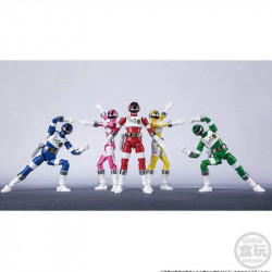 BIOMAN Pack 5 Figurines Shodo Choudenshi Bioman Bandai