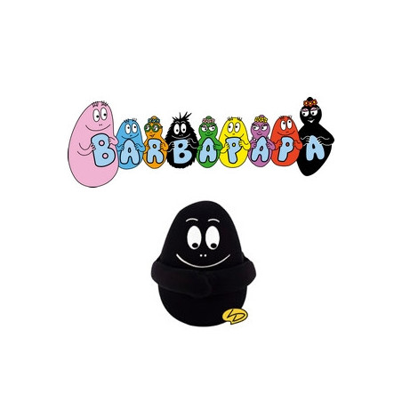 Lot Peluches Barbapapa – Barbabébés : Barbouille, Barbalala, Barbotine, Noirs