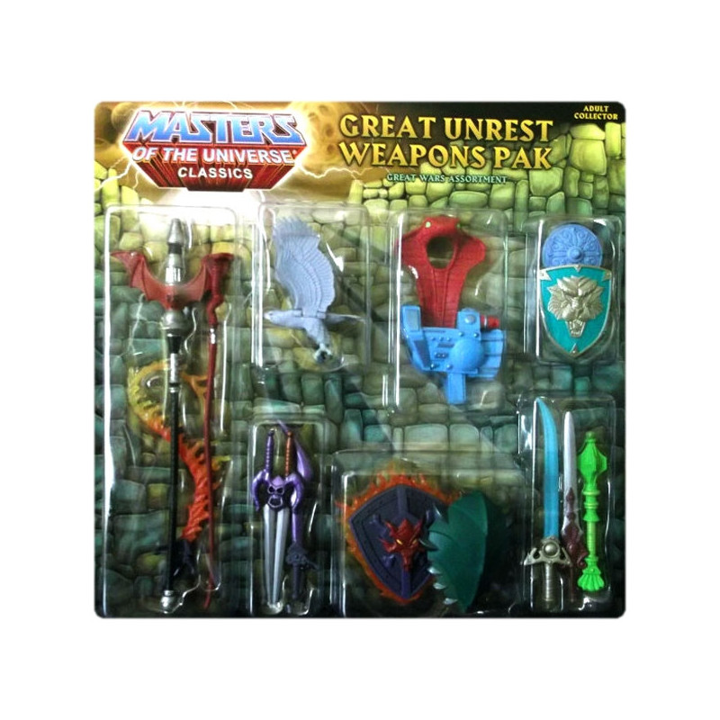 Maitres de l'Univers Classics Weapons Pack Great Unrest Maitres de l'Univers Classics Weapons Pack Great Unrest