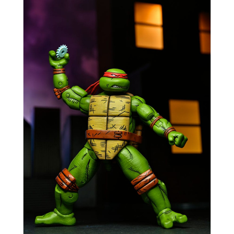 Les Tortues Ninja (Teenage Mutant Ninja Turtles) TMNT Set de 4 Action Figurines Leonardo, Raphael, Donatello, Michelangelo 14cm