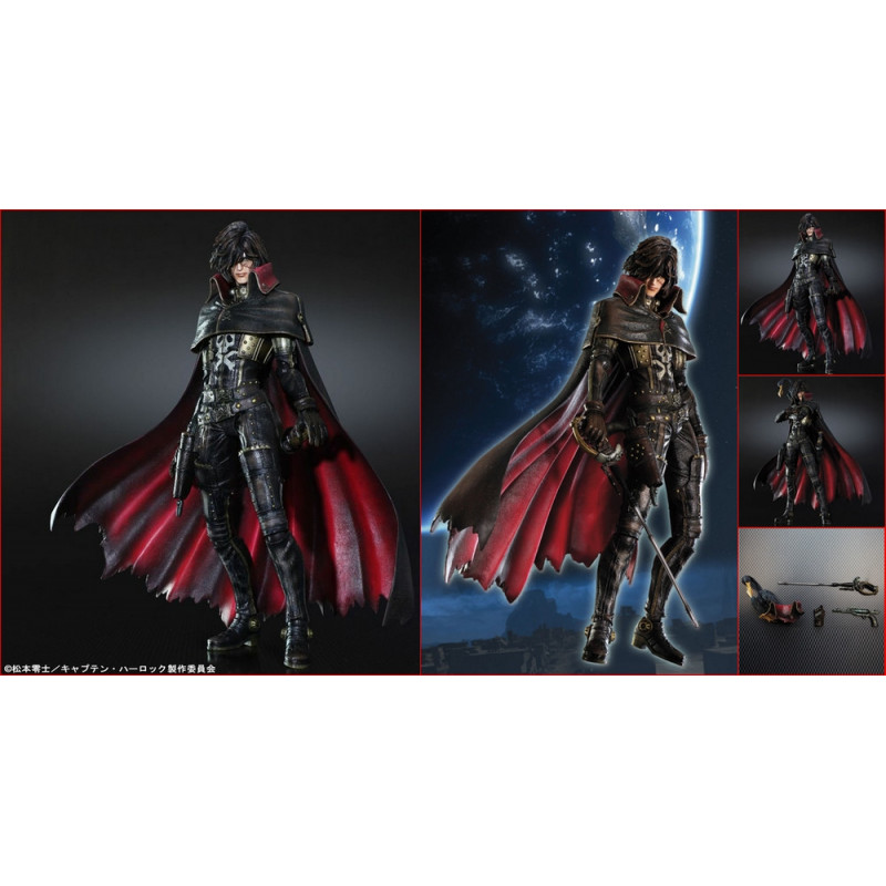 ALBATOR Space Pirate Captain Harlock"  (film) Figurine Capitaine Albator Play Arts"