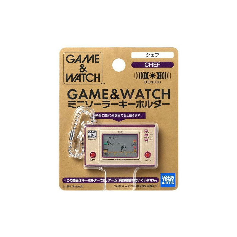 GAME & WATCH Porte-Clés solaire Chef GAME & WATCH Porte-Clés solaire Chef
