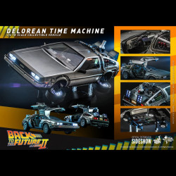 RETOUR VERS LE FUTUR II DeLorean Time Machine Movie Masterpiece Hot Toys
