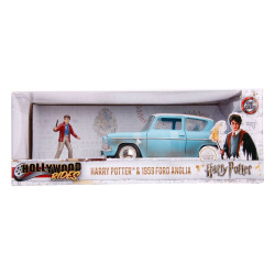 HARRY POTTER 1959 Ford Anglia & Figurine Harry Potter 1/24 Jada Toys