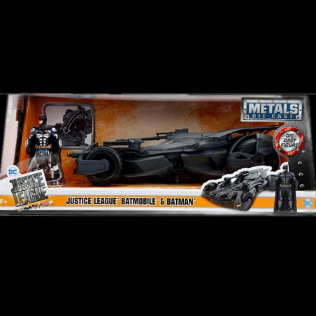 The Batman Batmobile & Batman Figurine DC Comics avec lumières 32504 Jada Toys 1/18