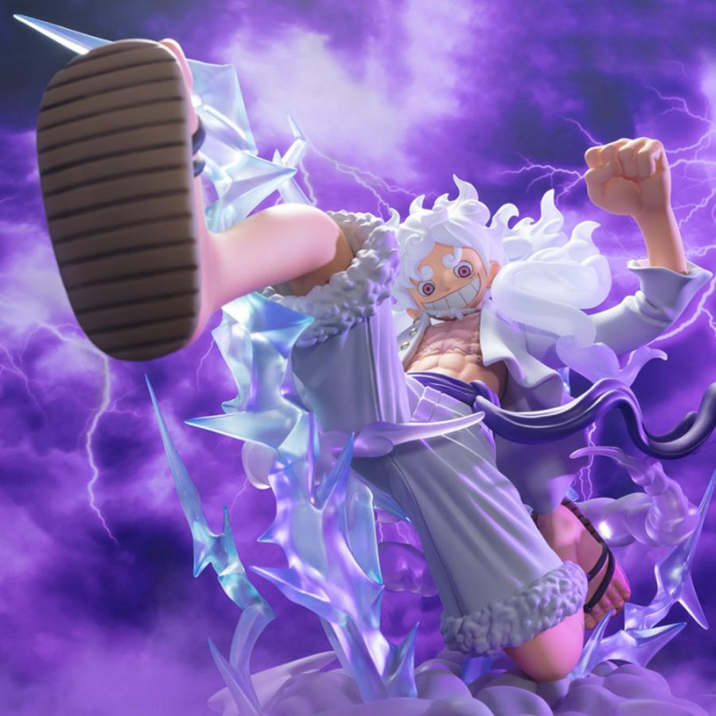 BANDAI SPIRITS Figuarts Zero Extra Battle - One Piece - Luffy Gear 5 Gigant - Action Figure 30 Cm In PVC Con Effetti Di Luce E Fulmini - Edizione Ufficiale