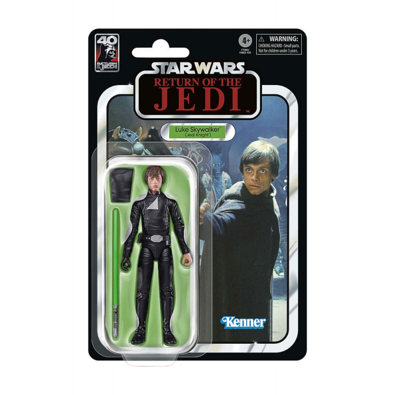 Figurine Luke Skywalker Chevalier Jedi 40th Anniversary Black Series Hasbro