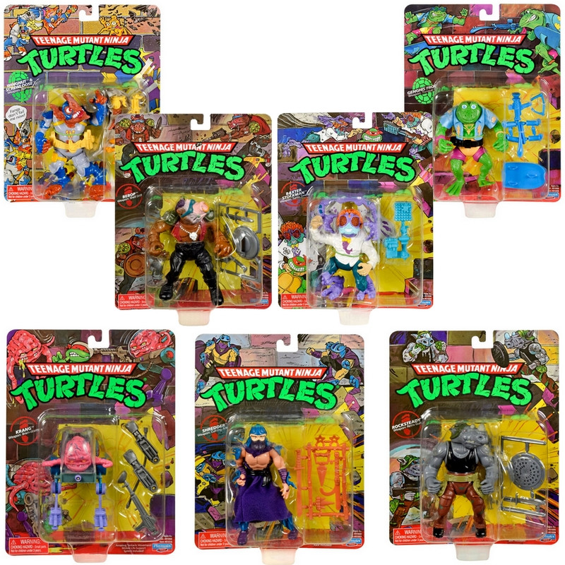 TORTUES NINJA Pack 7 Figurines Classic Mutant Wave 2 Playmates TORTUES NINJA Pack 7 Figurines Classic Mutant Wave 2 Playmates