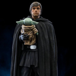 Statue Luke Skywalker et Grogu Art Scale Iron Studios