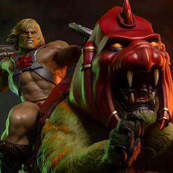 Statue He-Man and Battle Cat Classic Deluxe Tweeterhead MOTU