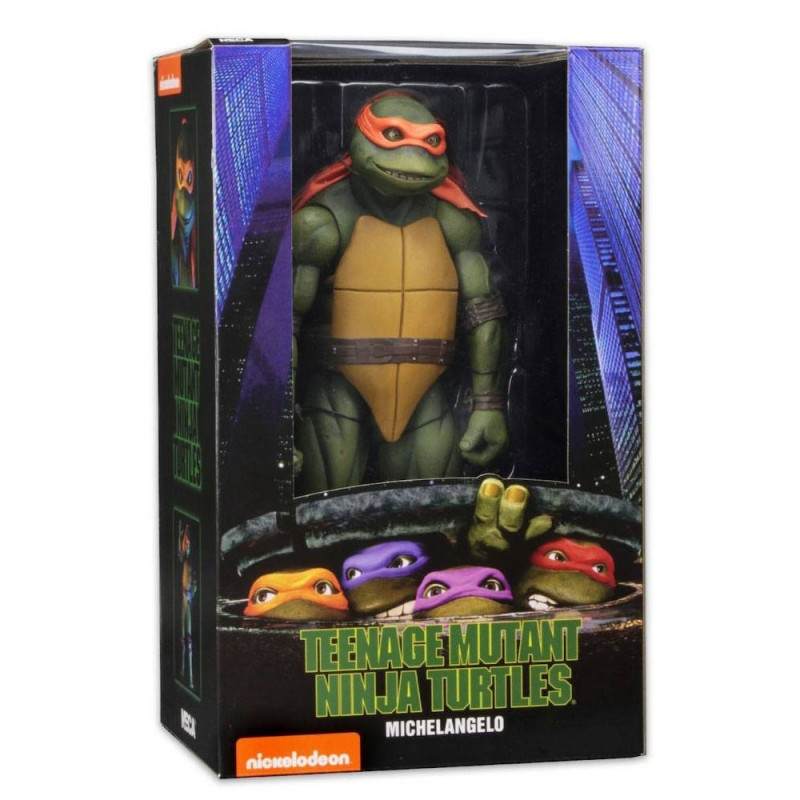 TORTUES NINJA figurine 1/4 Michelangelo 1990 Movie Version Neca