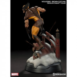 MARVEL Statue Wolverine Brown Premium Format Sideshow Collectibles