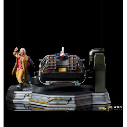 Statue DeLorean Art Scale Full Set Deluxe Iron Studios