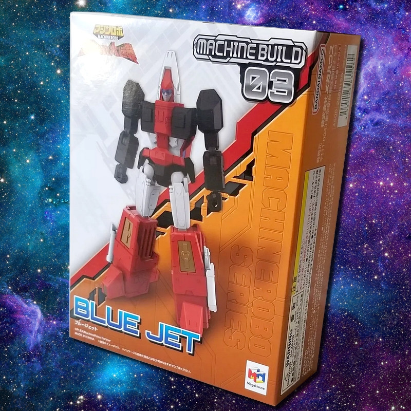 GOBOTS Figurine Blue Jet Machine Build Series Megahouse GOBOTS Figurine Blue Jet Machine Build Series Megahouse