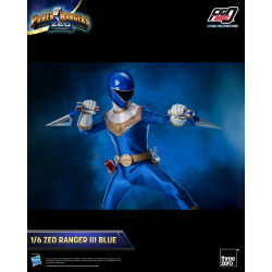 Figurine Zeo Ranger III Blue Fig Zero Threezero Power Rangers Zeo