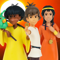 LES MYSTERIEUSES CITES D'OR Coffret 3 Statuettes Esteban, Zia, Tao & Pichu LMZ Collectibles