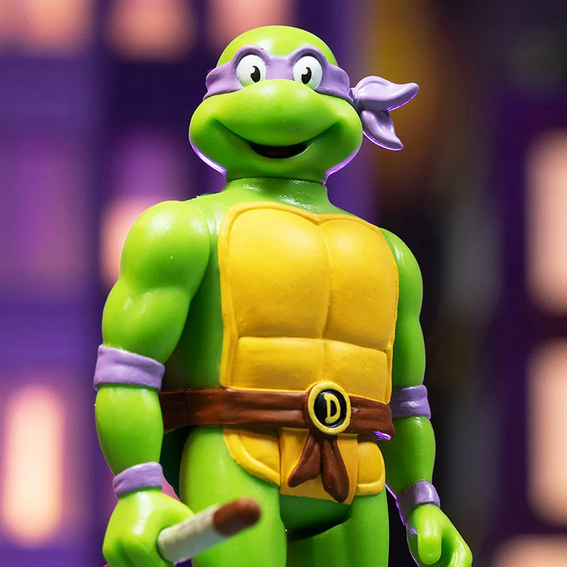 Figurine ReAction Donatello Toon Super7 Tortues Ninja