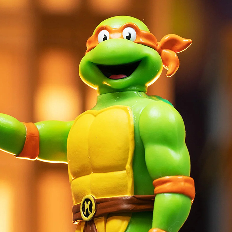 Figurine ReAction Michelangelo Toon Super7 Tortues Ninja