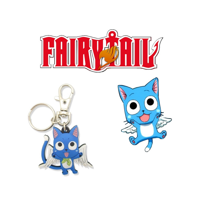 FAIRY TAIL Porte-clés Happy Officiel