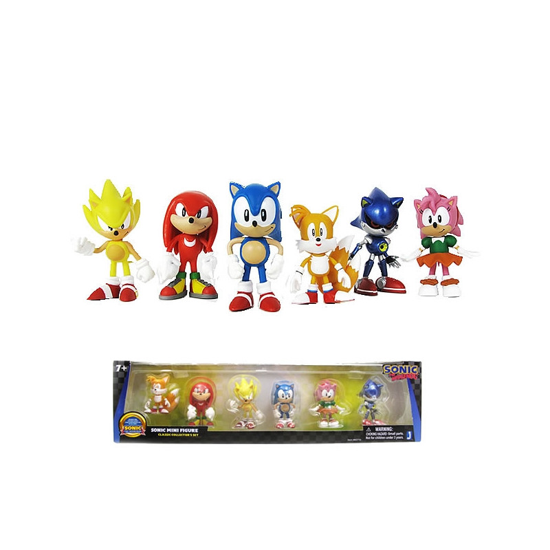 Sonic Pack de 6 Figurines PVC Jazwares Sonic Pack de 6 Figurines PVC Jazwares