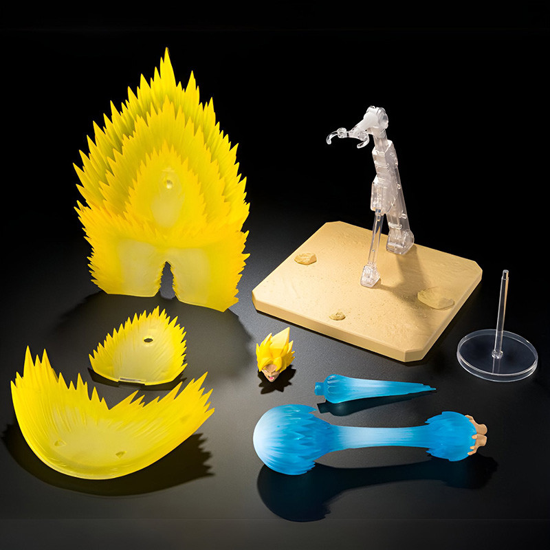 Set Super Saiyan Son Goku's Effect Parts Teleport Kamehameha Bandai Set Super Saiyan Son Goku's Effect Parts Teleport Kamehameha Bandai