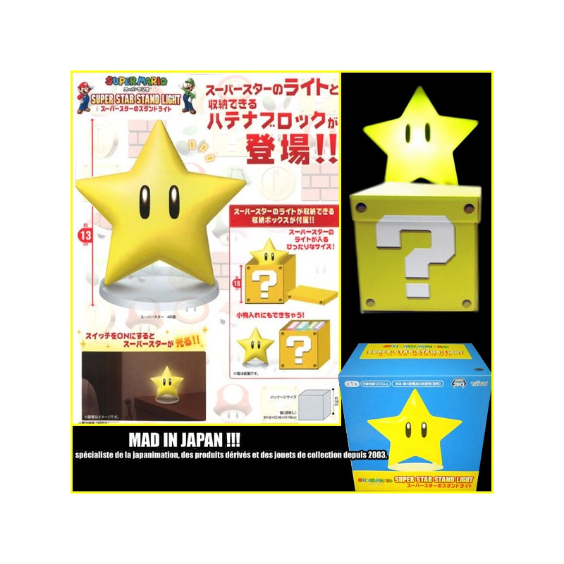 SUPER MARIO Lampe Super Star Taito SUPER MARIO Lampe Super Star Taito